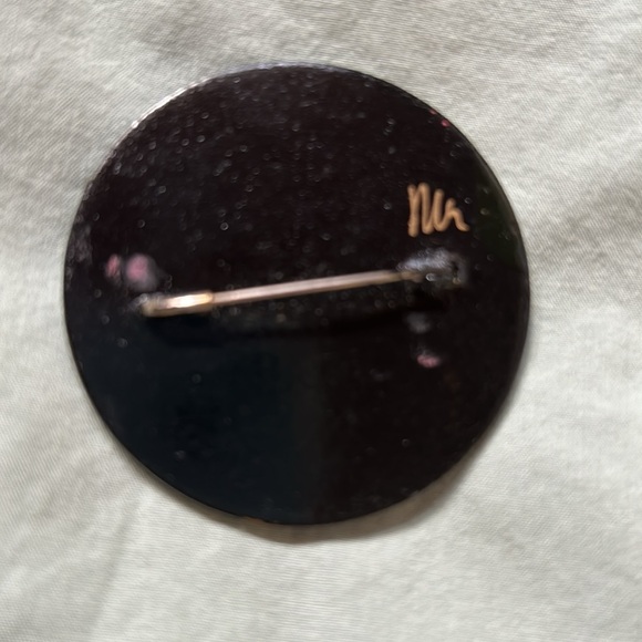 Russian brooch signed hand painted - Picture 4 of 4